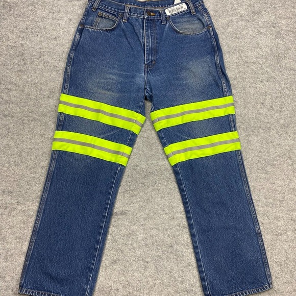 Dickies jeans mens 32x28  Straightleg Reflective workwear bright Safety Rollback - Picture 1 of 13